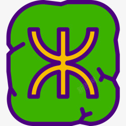 符号占星术和符号学3线颜色图标图标