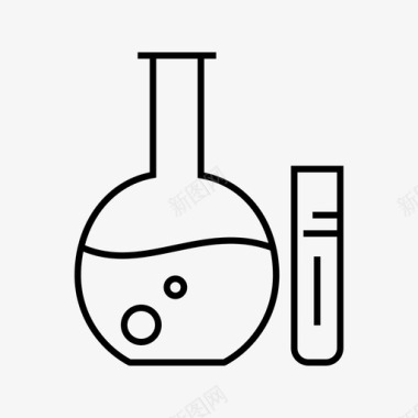 化学实验室液体图标图标