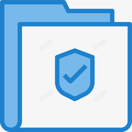 文件夹网络和安全4蓝色图标svg_新图网 https://ixintu.com 文件夹 网络和安全4 蓝色