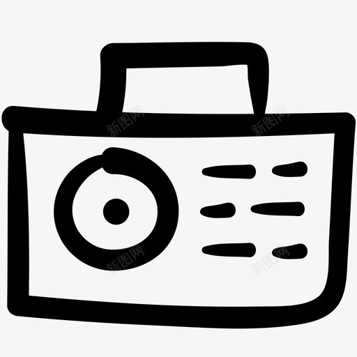 收音机涂鸦立体声图标svg_新图网 https://ixintu.com 收音机 晶体管 涂鸦 涂鸦音像游戏 立体声 调谐器