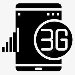 3G行业应用3g平板电脑应用4填充图标高清图片