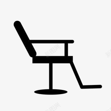 理发店的椅子理发师的椅子座位图标图标
