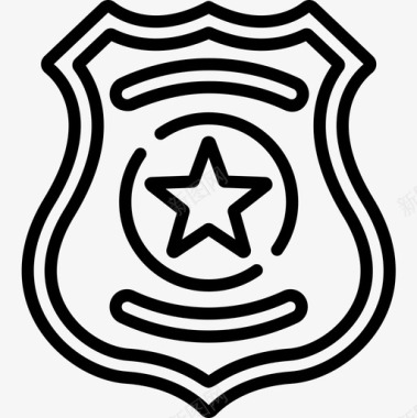 警徽防护保安5直系图标图标