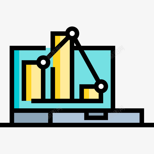 统计营销87线性颜色图标svg_新图网 https://ixintu.com 线性 统计 营销 颜色