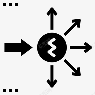 变量扩展折射图标图标