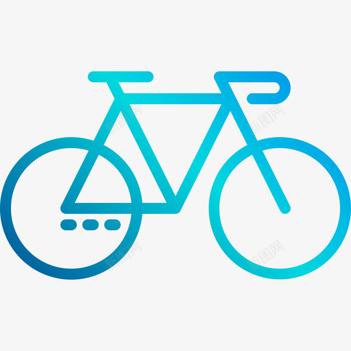 自行车生活方式6线性梯度图标svg_新图网 https://ixintu.com 生活方式6 线性梯度 自行车