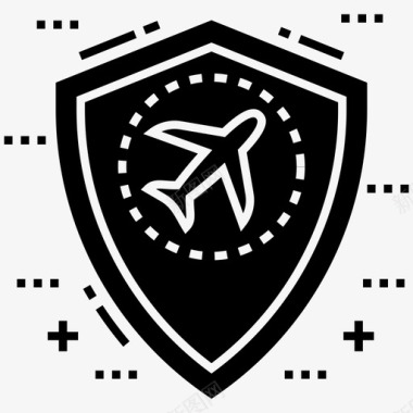 航空安全标志航空安全管理图标图标