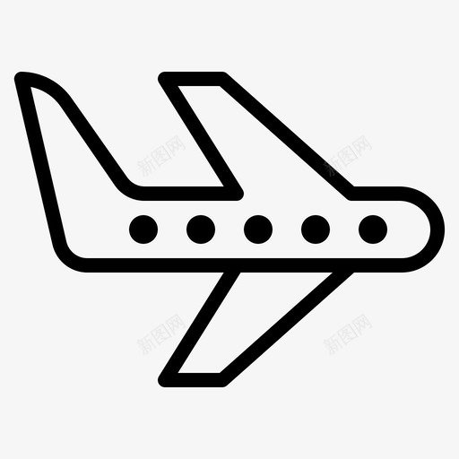 飞机天空运输图标svg_新图网 https://ixintu.com unigrid车辆和运输 天空 车辆 运输 飞机
