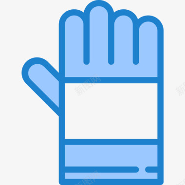 手套卡彭特19蓝色图标图标
