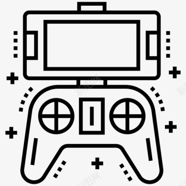游戏手柄游戏机游戏控制器图标图标