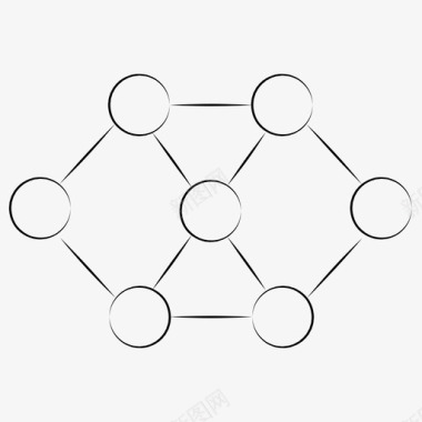 网络复杂模型图标图标