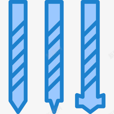 螺钉构造91蓝色图标图标