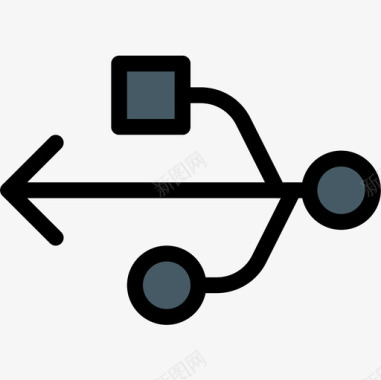 Usb基本图标5线性颜色图标