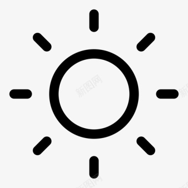 太阳日光白天图标图标