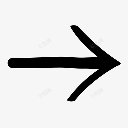 手绘手绘箭头左右图标svg_新图网 https://ixintu.com 右 左 手绘手绘箭头
