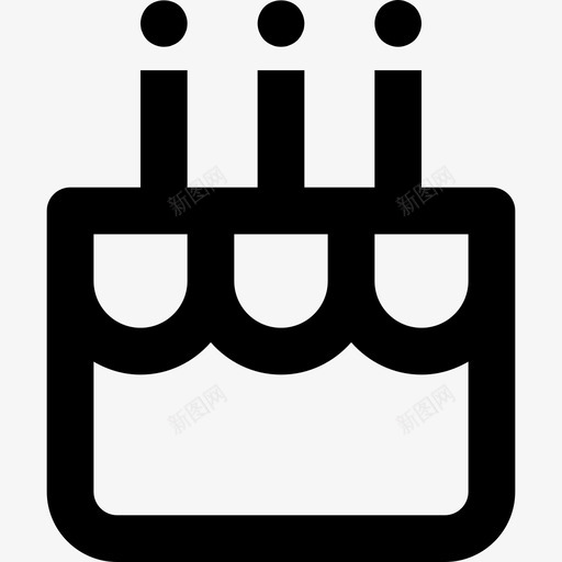 生日蛋糕生活方式8直系图标svg_新图网 https://ixintu.com 生日蛋糕 生活方式8 直系