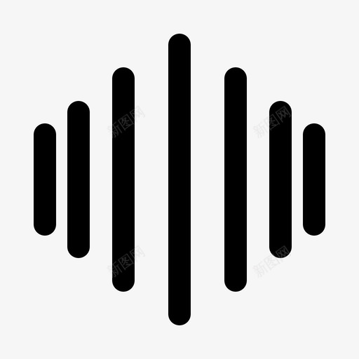 声波录音工具图标svg_新图网 https://ixintu.com 声波 实用 工具 录音 用户界面 程序