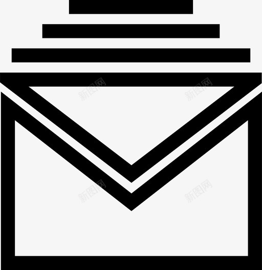 信件电子邮件收件箱图标svg_新图网 https://ixintu.com 信件 信封 收件箱 电子邮件 通信