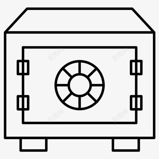 银行存款钱图标svg_新图网 https://ixintu.com 保险箱 存款 银行