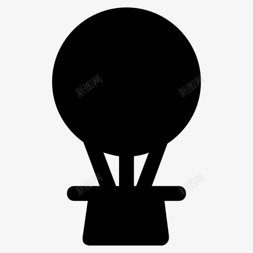 热气球冒险空中飞行图标svg_新图网 https://ixintu.com 冒险 探险 热气球 目的地 空中飞行 远足和野营雕文图标包