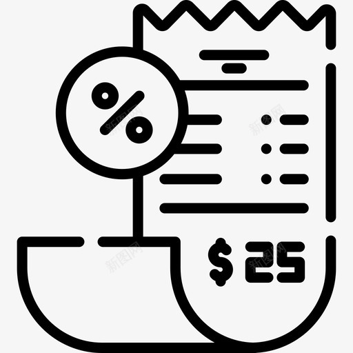 账单税金5直系图标svg_新图网 https://ixintu.com 直系 税金 账单