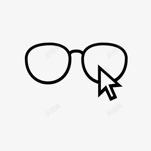 选择电子商务眼镜图标svg_新图网 https://ixintu.com 在线 电子商务 眼镜 规格 选择
