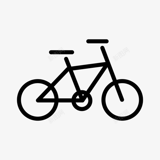 自行车环保交通图标svg_新图网 https://ixintu.com 交通 交通工具 环保 自行车 车辆