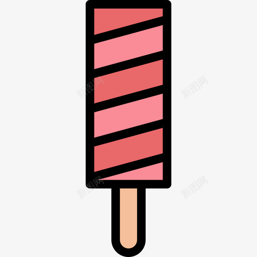 冰淇淋冰淇淋18线性颜色图标svg_新图网 https://ixintu.com 冰淇淋 线性 颜色