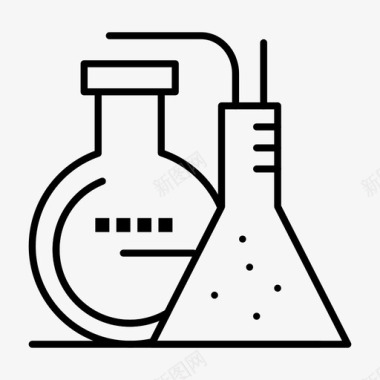 化学品能源玻璃器皿图标图标