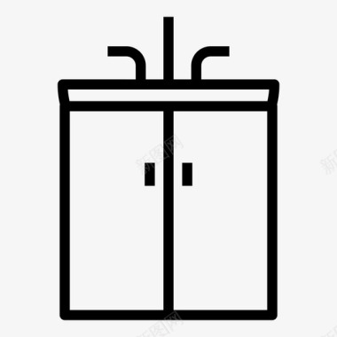 水槽橱柜水龙头图标图标