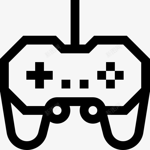 Gamepad未来技术11线性图标svg_新图网 https://ixintu.com Gamepad 未来技术11 线性