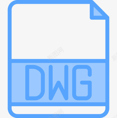 Dwg文件扩展名5蓝色图标图标