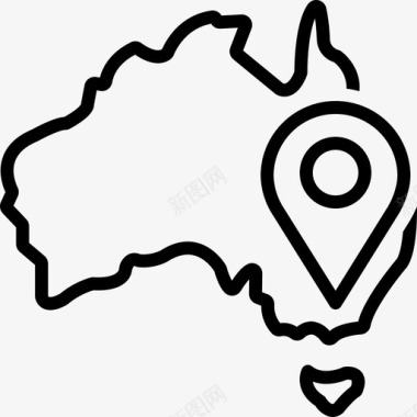 墨尔本澳大利亚城市图标图标