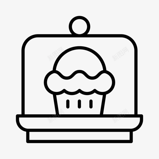 糕点纸杯蛋糕甜点图标svg_新图网 https://ixintu.com 甜点 糕点 纸杯蛋糕 食物 高茶
