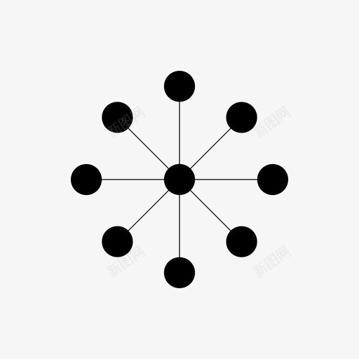几何点八图标svg_新图网 https://ixintu.com 几何 图案 轮子