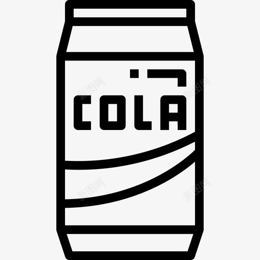 可乐食品饮料2线性图标svg_新图网 https://ixintu.com 可乐 线性 食品饮料