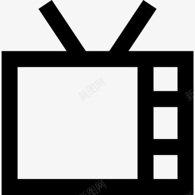 电视电信3线性图标图标