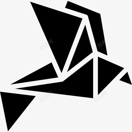 折纸工艺美术2填充图标svg_新图网 https://ixintu.com 填充 工艺美术2 折纸