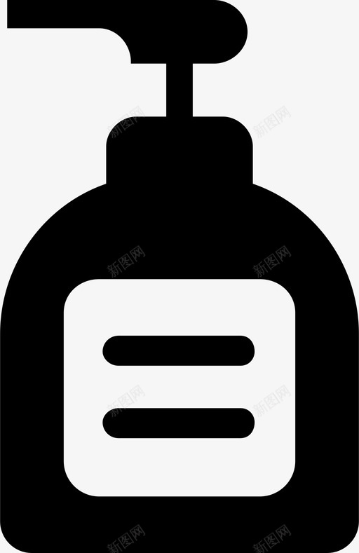 瓶子洗发水图标svg_新图网 https://ixintu.com 洗发水 瓶子