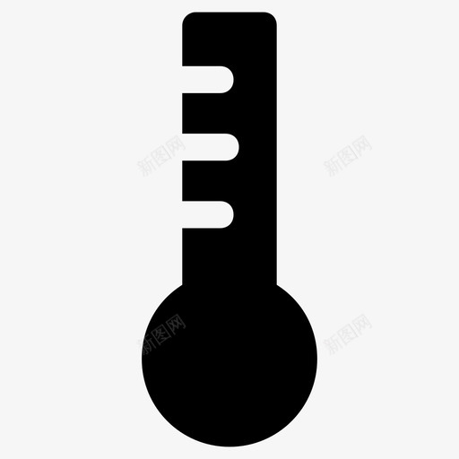 温度计测量设备温度图标svg_新图网 https://ixintu.com 医疗仪表 测量设备 温度 温度测量 温度计 远足和野营字形图标包