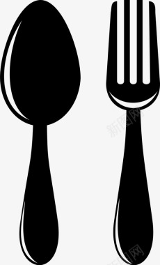 餐厅叉子银器图标图标