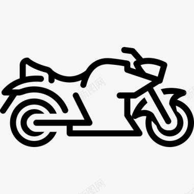 自行车摩托车交通工具图标图标
