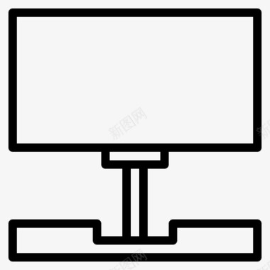 电脑简单电视图标图标
