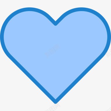 心脏基本装备波顿6蓝色图标图标