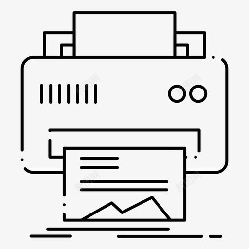 打印机硬件纸张图标svg_新图网 https://ixintu.com feb 印刷 打印机 接口 硬件 系列 纸张 网络
