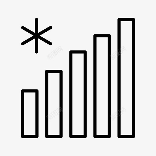 信号移动通知图标svg_新图网 https://ixintu.com wifi 信号 应用程序 移动 通知