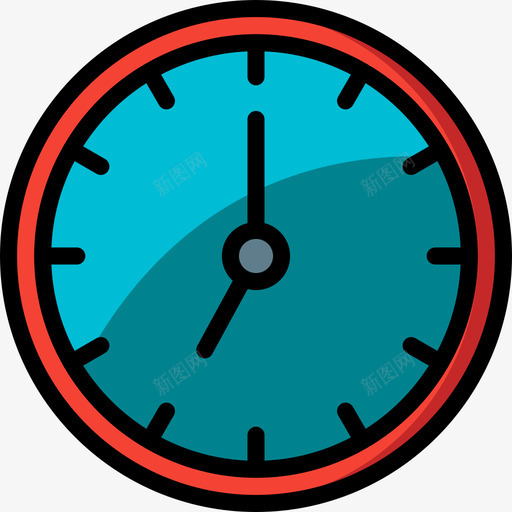 时钟项目管理13线颜色图标svg_新图网 https://ixintu.com 时钟 线颜色 项目管理13
