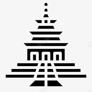 天坛中国宗教图标图标