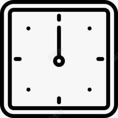 时钟时间webessential2线性图标图标