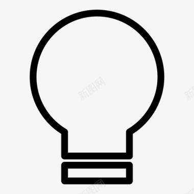 灯泡创造力想法图标图标